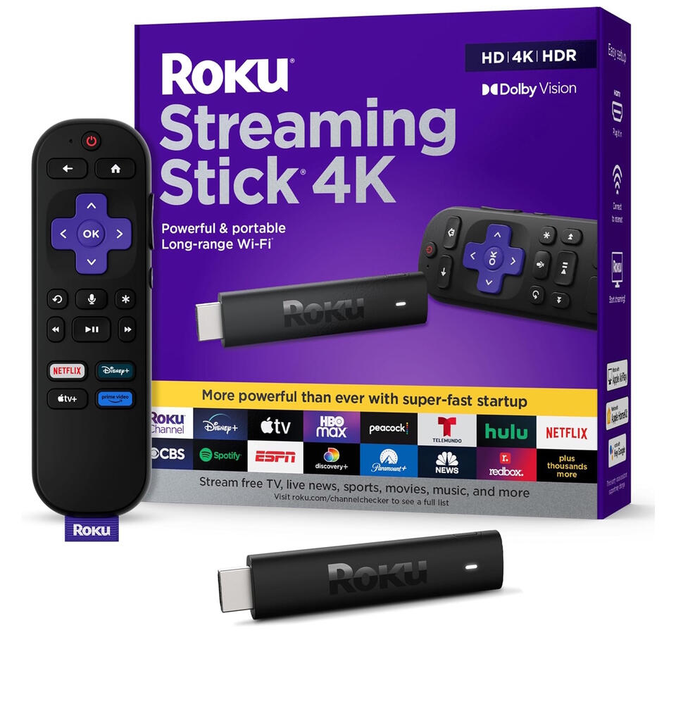 Roku Streaming Stick 4K Under $35 ➥