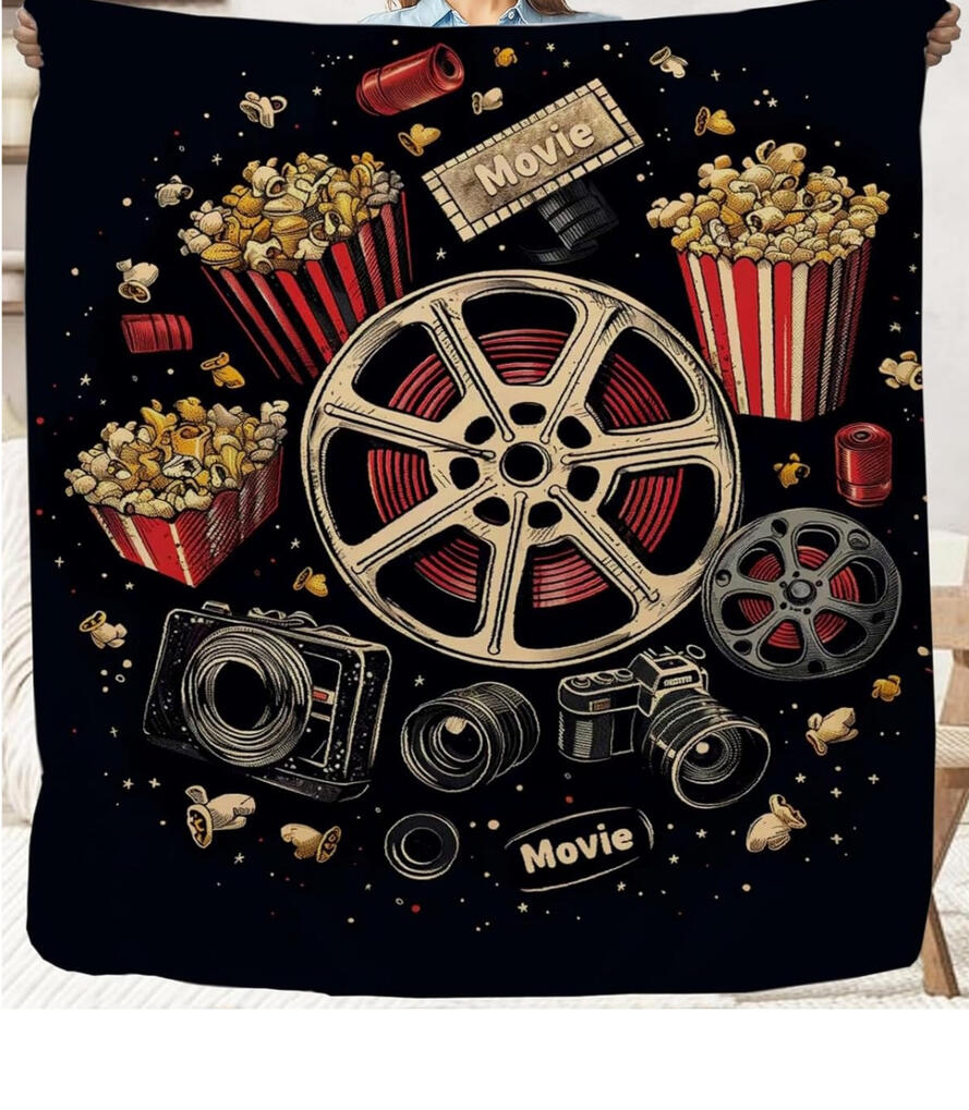 Movie-Themed Throw Blanket Fluffy and Premium Quality, 50" x 60" ➥